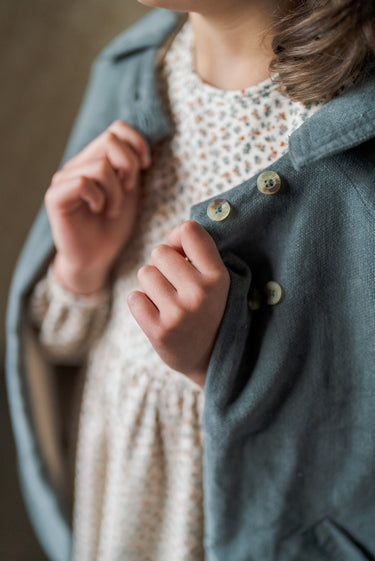 Sophie Coat, Teal Velvet