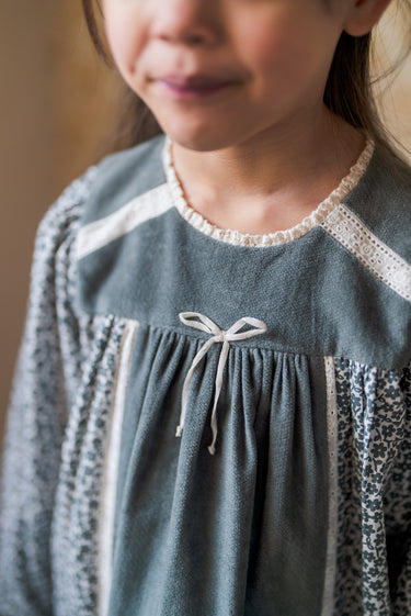 Nessa Dress, Rye Floral and Velvet