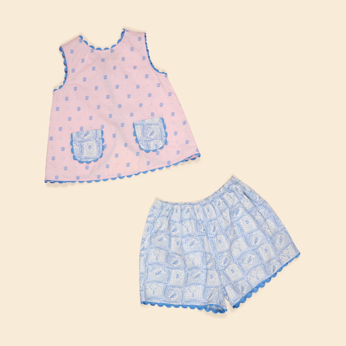 Juni Short Set Studio Calico Pink Studio Floral