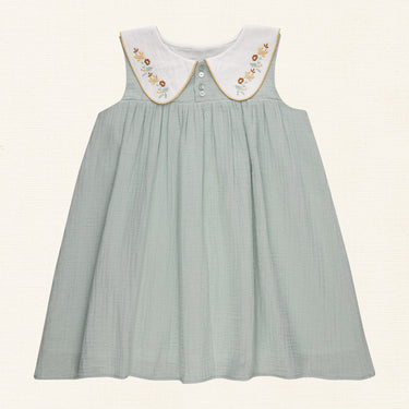 Josefa Embroidered Dress, Quartz