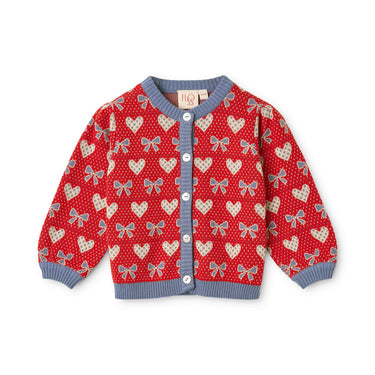 Josie Cardigan, Poppy Red Bow
