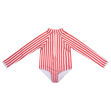 Palombaggia One-Piece, Red/White Stripe