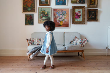 Velvet Hannah Dress, Eggshell