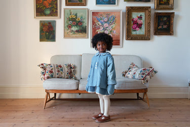 Velvet Sophie Coat, Eggshell