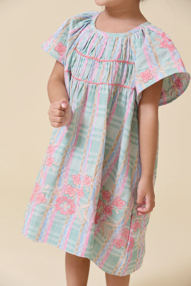 Mini Tulip Dress, Minty Chex