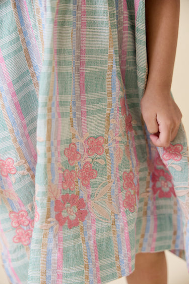 Mini Tulip Dress, Minty Chex