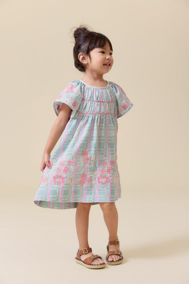 Mini Tulip Dress, Minty Chex