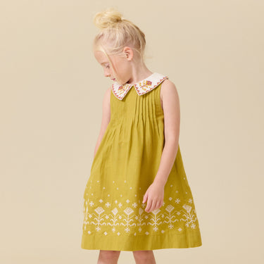 Sofia Sleeveless Shift Dress, Chartreuse