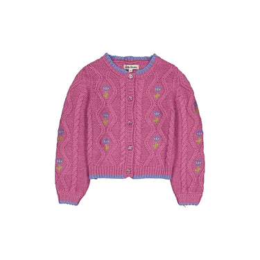 Jeannette Baby Cardigan, Lilac