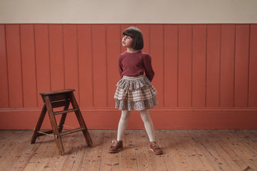 Organic Pointelle T-shirt, Redcurrent