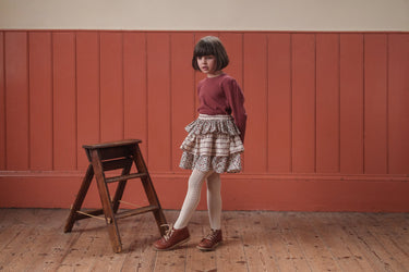 Organic Pointelle T-shirt, Redcurrent