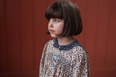 Etta Smocked Dress, Cottage Floral