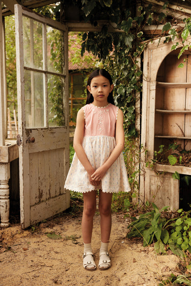 Lola Dress, Rosepanel Cream/ Peony