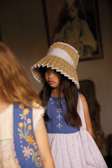 Lola Dress, Wallflower/ Azul