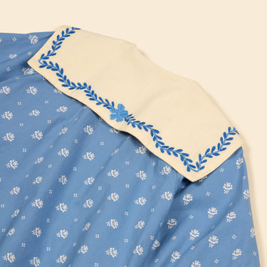 Maggie Sailor Blouse, Mountain Calico Blue