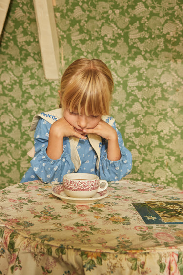 Maggie Sailor Blouse, Mountain Calico Blue