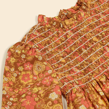 Mia Dress, Autumn Harvest Floral