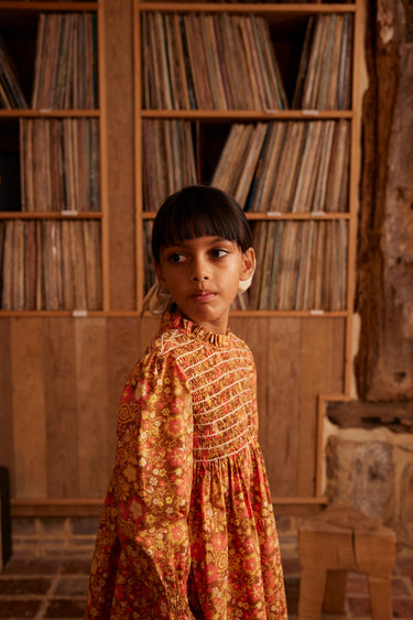 Mia Dress, Autumn Harvest Floral