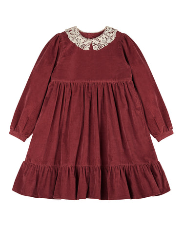 Mila Dress, Apple Butter Velvet