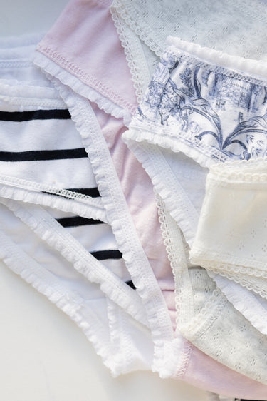 Olivia Briefs, Pink Poudree & Grey Nuage