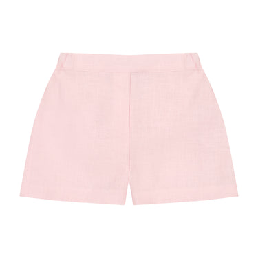 *Exclusive* Italian Linen Shorts, Light Pink
