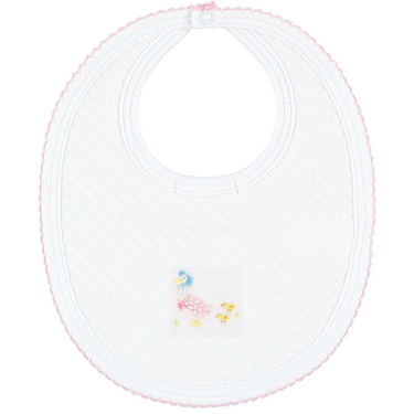 Jemima Puddle Duck Bib, White/Pink