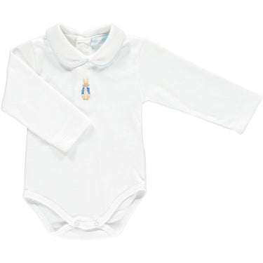 Peter Rabbit Onesie, White/ Blue