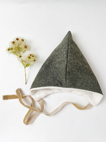 Wool Pixie Hat, Moss Green