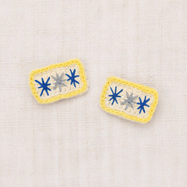 Puff Star Clip Set, Marzipan