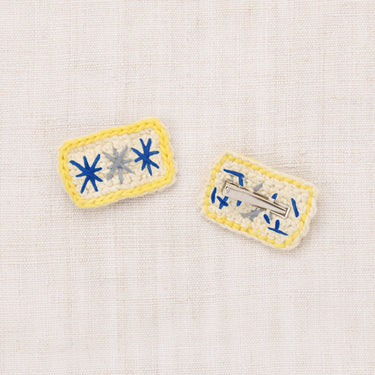 Puff Star Clip Set, Marzipan