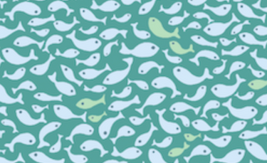 Lyrca Swim Trunks, Liberty Mint Fish