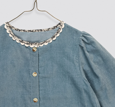 Velvet Jules Dress, Eggshell