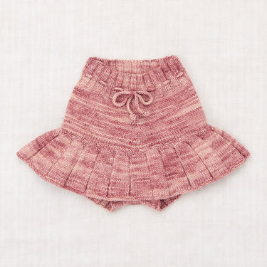 Hand-knit Skating Pond Skirt, Prairie Rose
