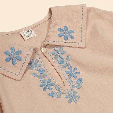 Thalia Dress, Pink Beige