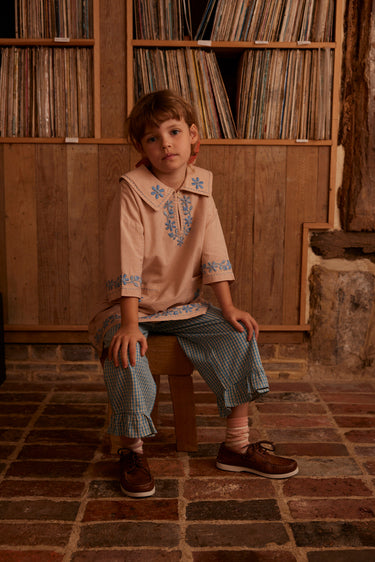 Thalia Dress, Pink Beige