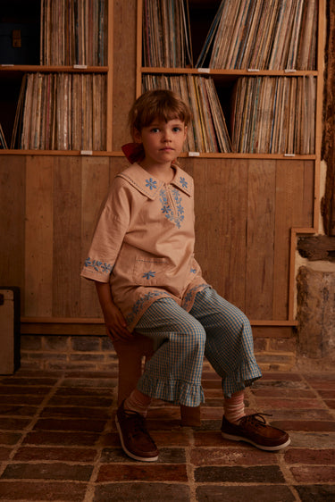 Thalia Dress, Pink Beige