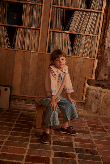 Thalia Dress, Pink Beige