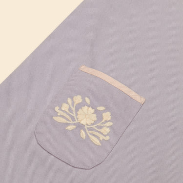 Vada Apron Playsuit, Lilac-Grey