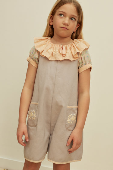 Vada Apron Playsuit, Lilac-Grey