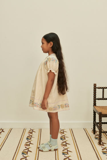 Verna Smock Dress, Cream