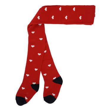 Vera Tights, Poppy Red Heart