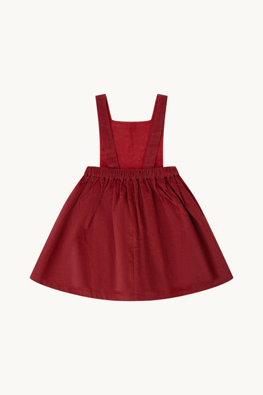 Liz Pinafore Dress, Terracotta Corduroy