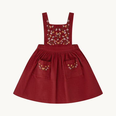 Liz Pinafore Dress, Terracotta Corduroy