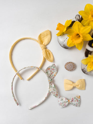 *Exclusive* Hairband Set, Swiss Dot and Liberty Iveta’s Garden