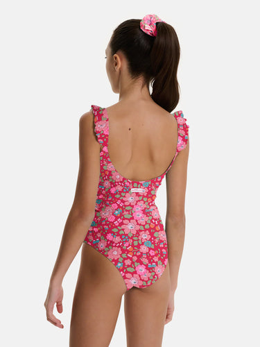 Lycra Ruffled Swimsuit, Liberty Emma Lampone