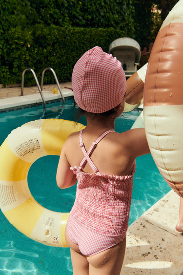 Brigit Swimsuit, Pink Gingham