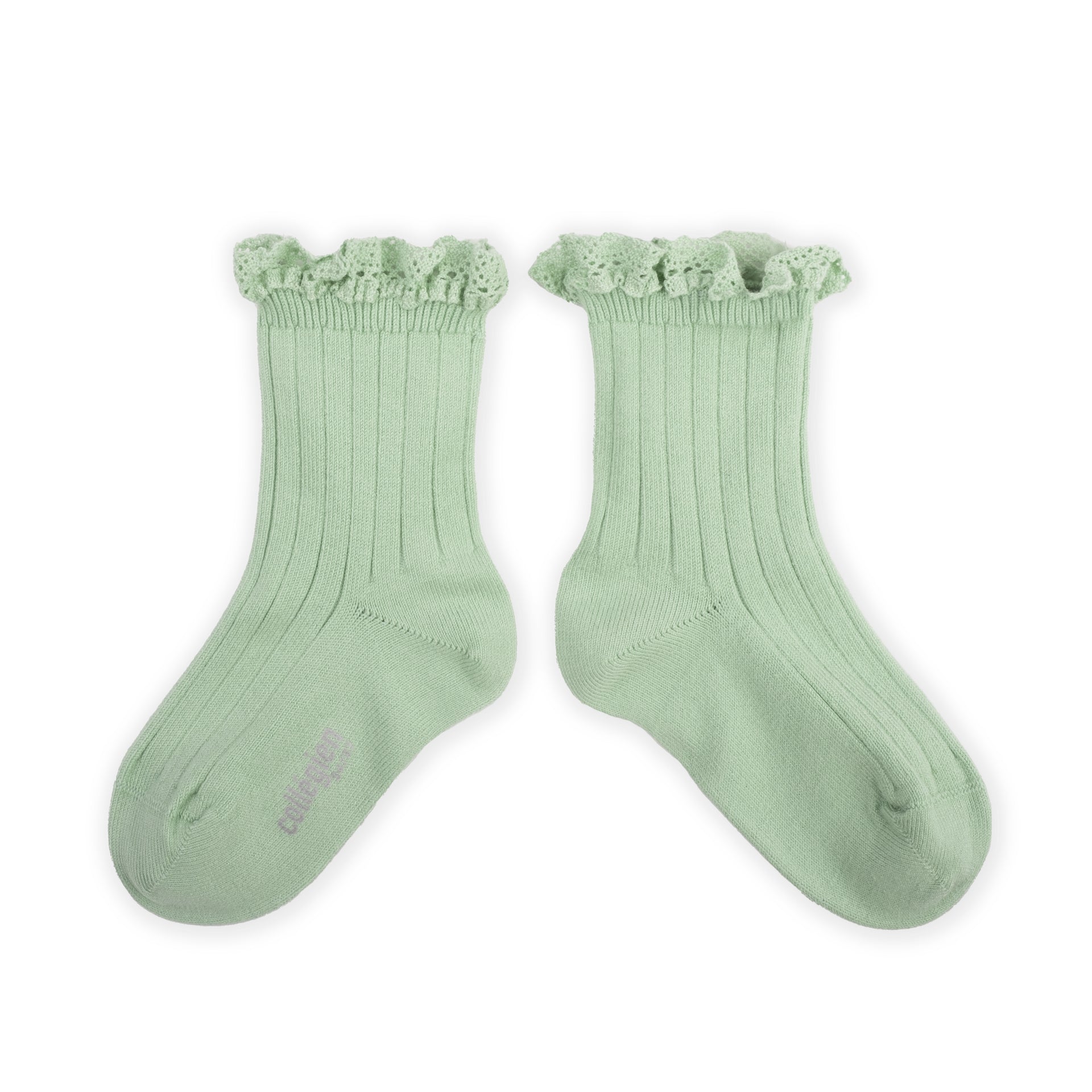 Lili Lace Trimmed Ankle Socks Verveine
