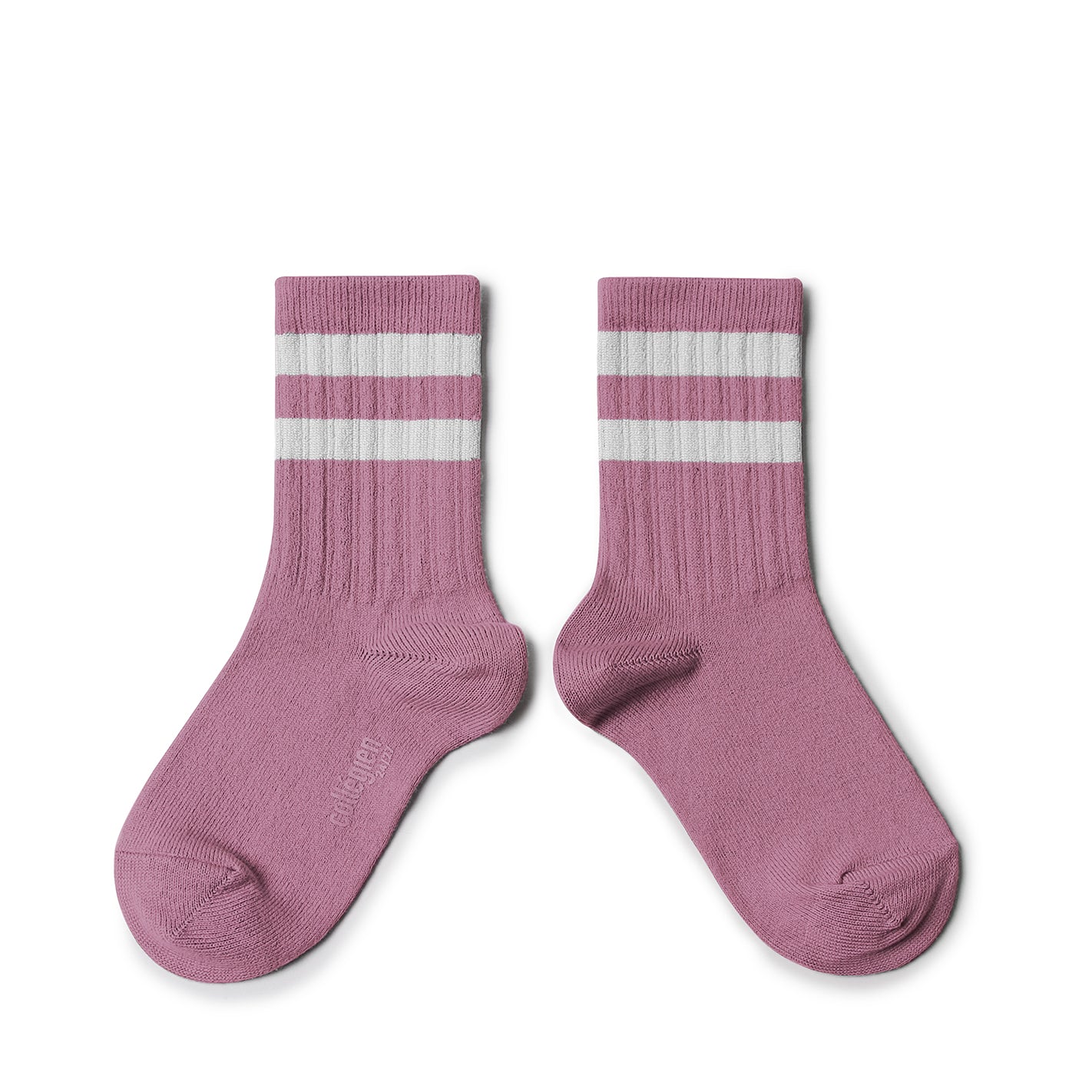 Nico Ribbed Varsity Crew Socks Bonbon