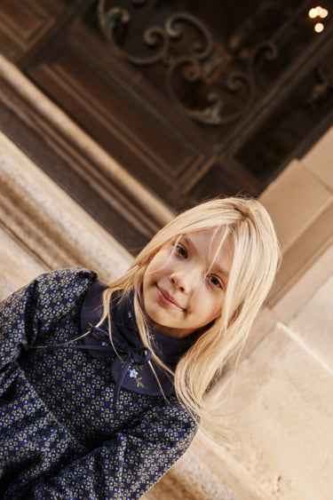 Annette Dress, Midnight Jacquard