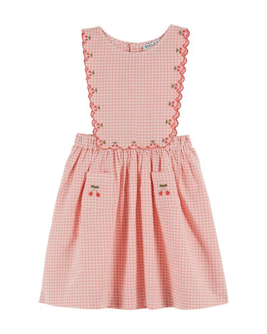 red gingham pinafore dress 90s Vintage Red Plaid Gingham Overall Pinafore Dress Forager Vintage
